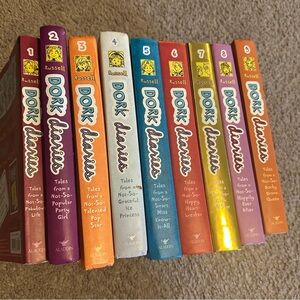 Dork Diaries Book Set by Rachel Renee Russell books 1-9
Perfect holiday gift